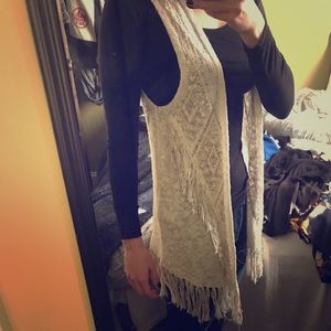 Lucky brand fringe vest